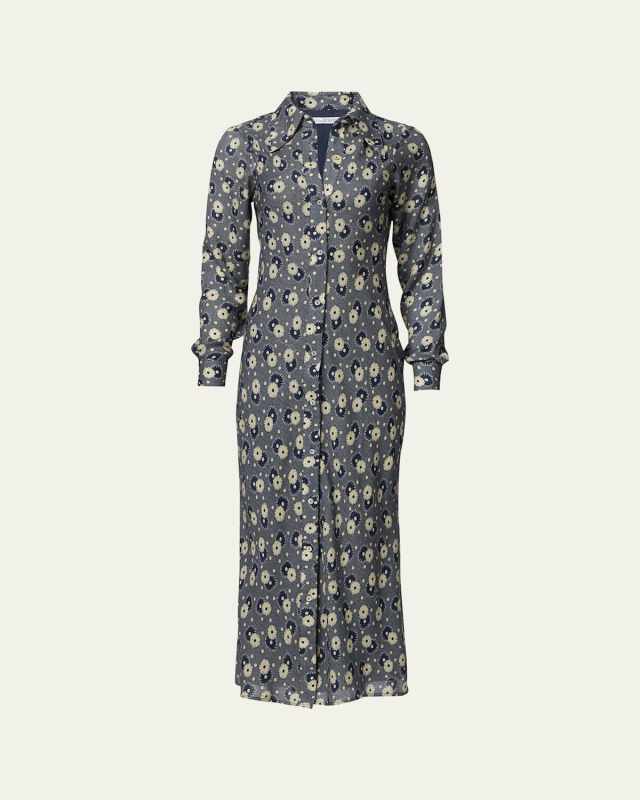 Lotte Daisy Long-Sleeve Shirtdress