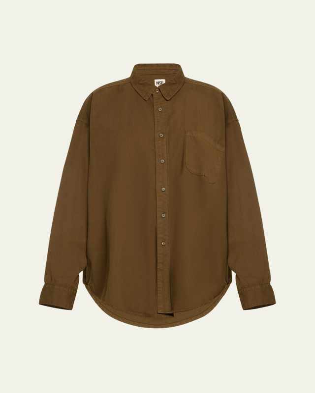 Sydney Oversized Woven Cotton Shirt