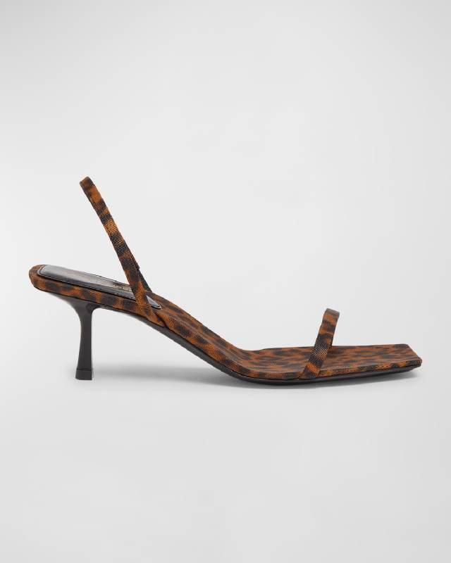 Jaspe Leopard Slingback Sandals