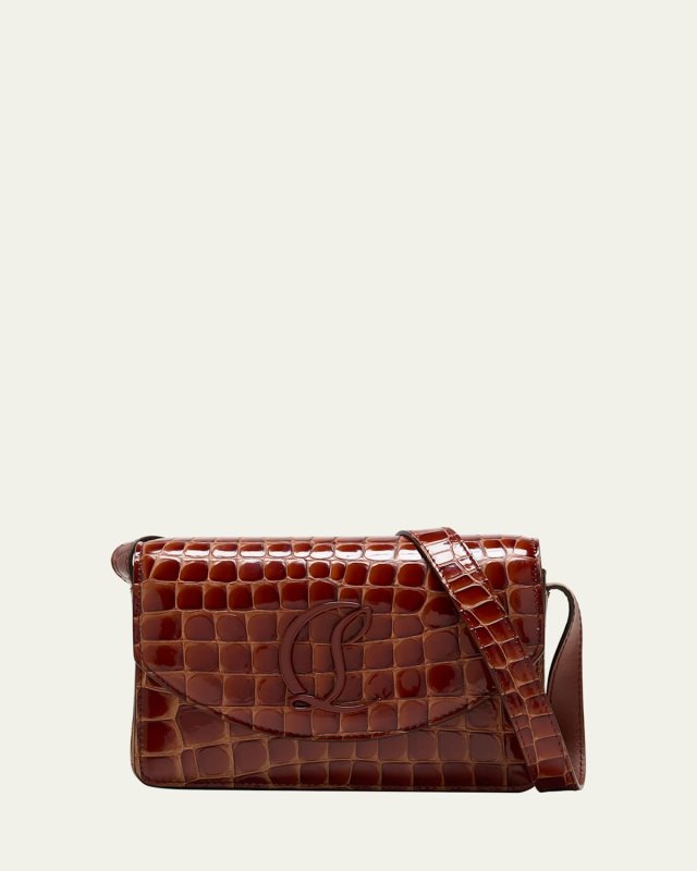 Loubi54 Crossbody Small in Alligator Embossed Leather