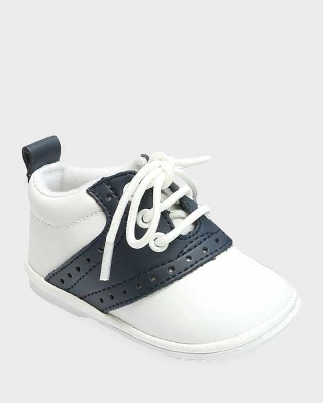 Boy's Austin Two-Tone Leather Saddle Oxford Shoes,