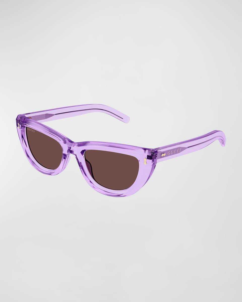 Logo Acetate Cat-Eye Sunglasses