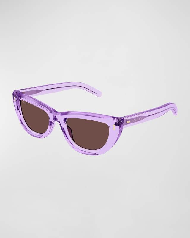 Logo Acetate Cat-Eye Sunglasses