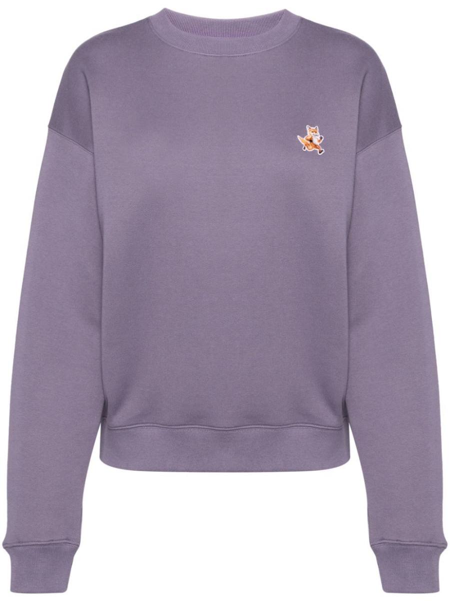 appliqué logo sweatshirt