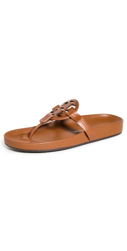 Tory Burch Miller Cloud Sandals Bourbon Miele