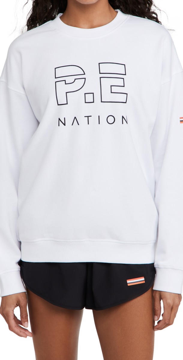 P. E NATION Heads Upweatshirt Optic White