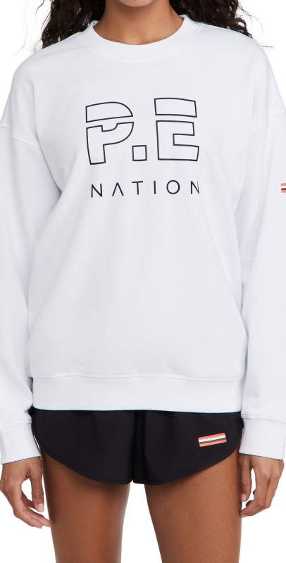 P. E NATION Heads Upweatshirt Optic White