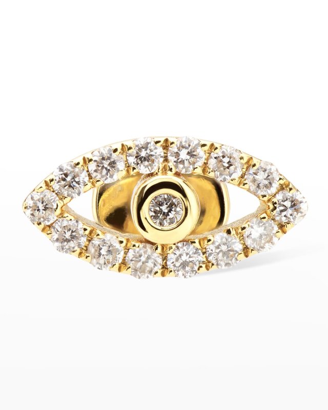Diamond Eye Stud Earring, Single