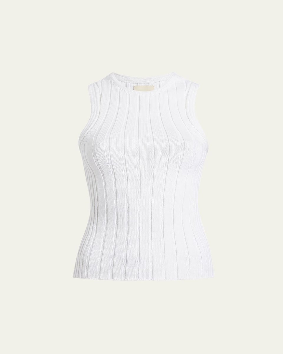Manu Wide Rib Knit Tank Top