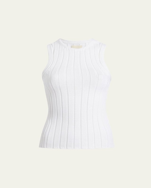 Manu Wide Rib Knit Tank Top