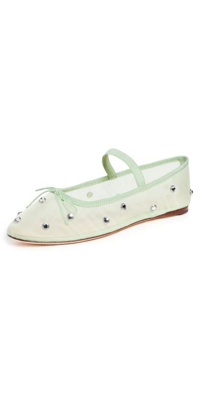 Loeffler Randall Leonie Soft Ballet Flats Seafoam