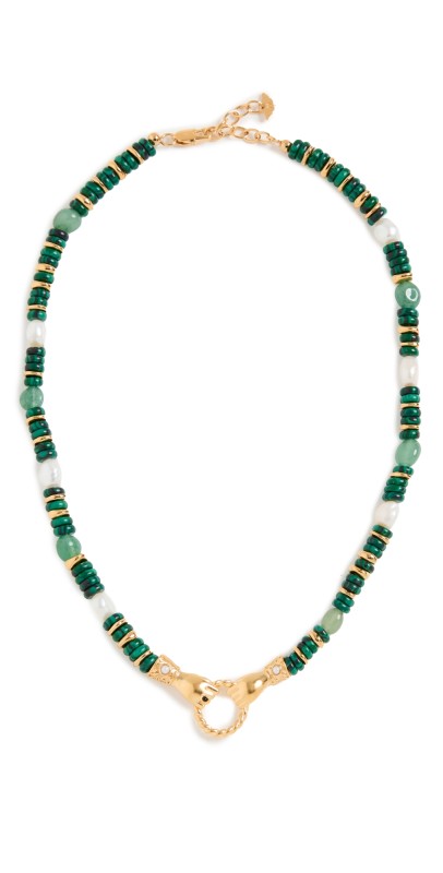 Missoma Beaded In Good Hands Necklace Gold