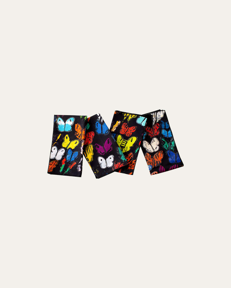 Butterflies In Flight Cotton Dinner Napkin