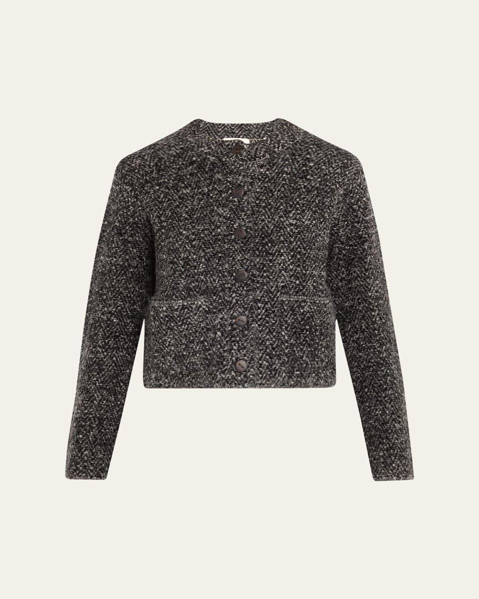 Herringbone Cashmere Jacket