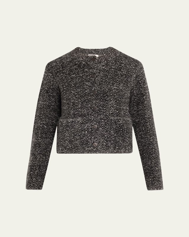 Herringbone Cashmere Jacket