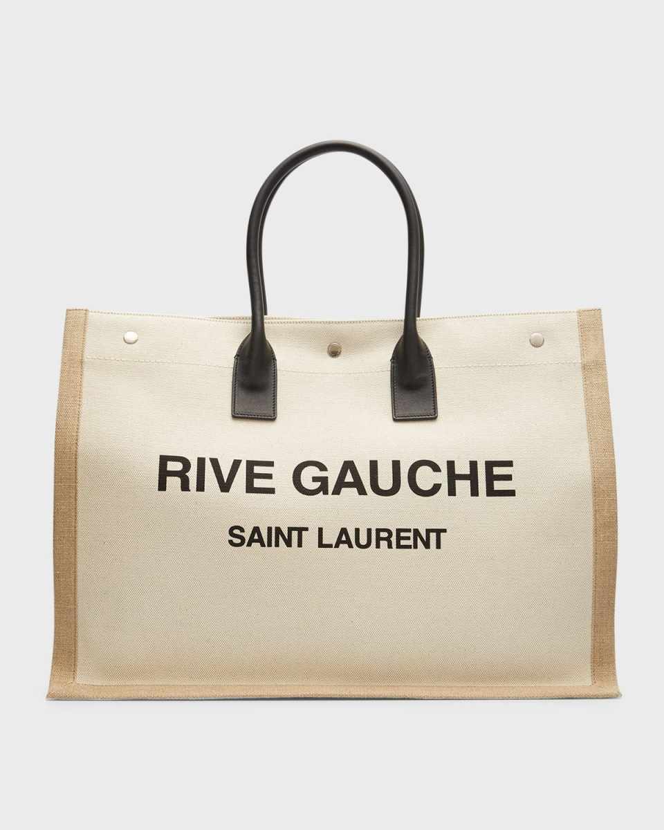 Rive Gauche Linen Tote Bag