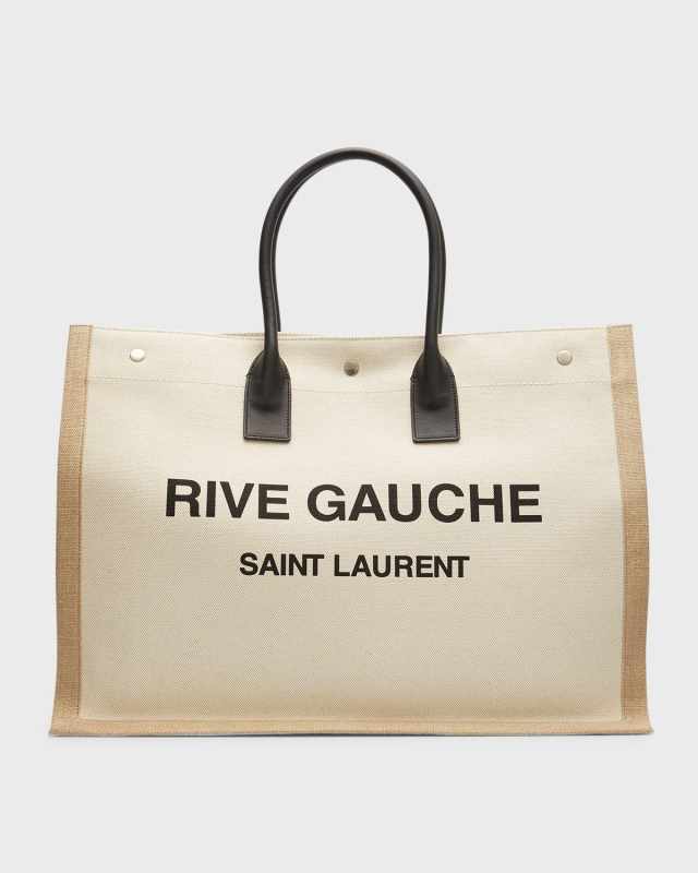 Rive Gauche Linen Tote Bag