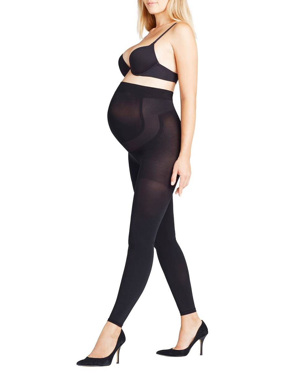9-Months 80 Denier Opaque Maternity Leggings