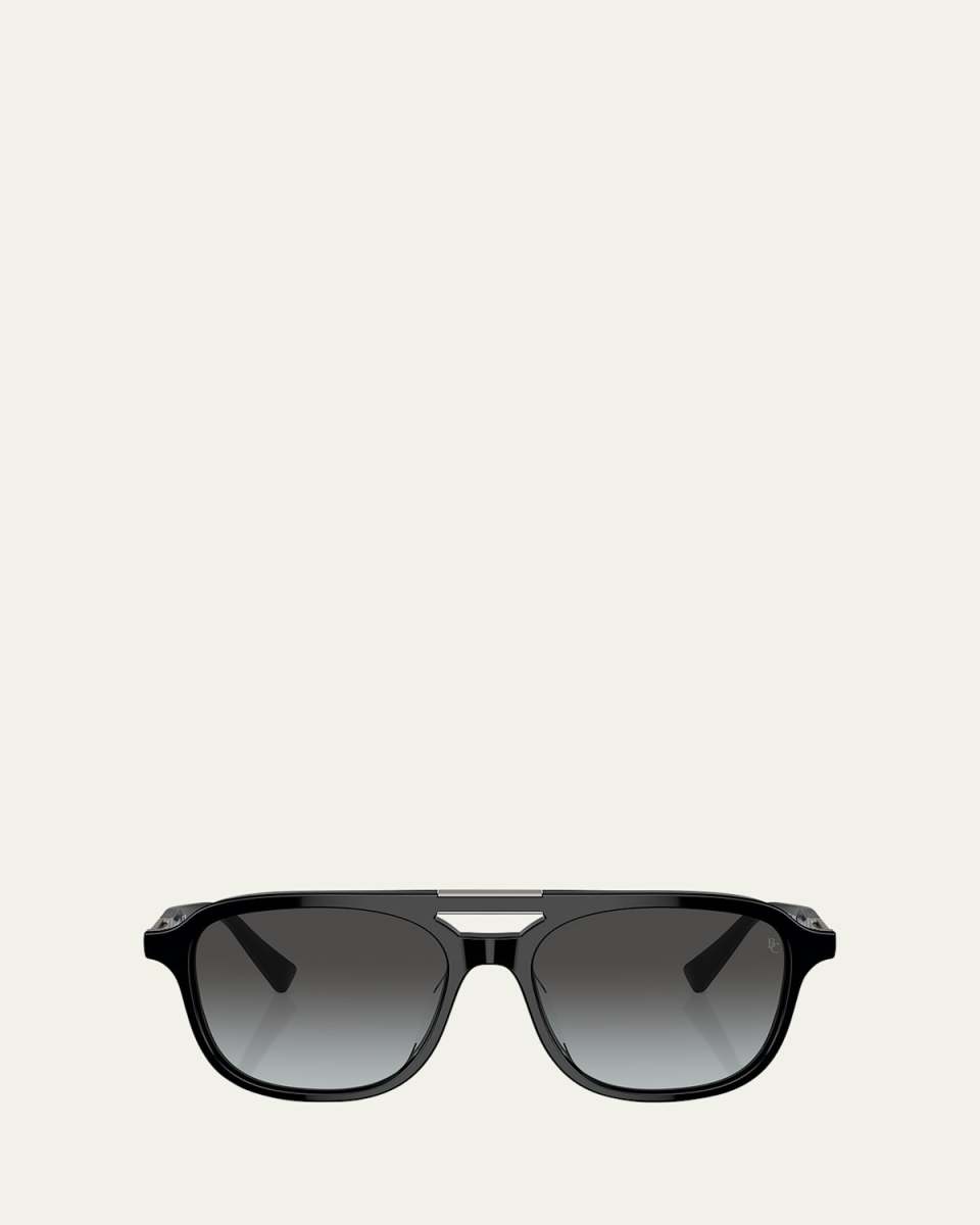Modern Acetate Aviator Sunglasses