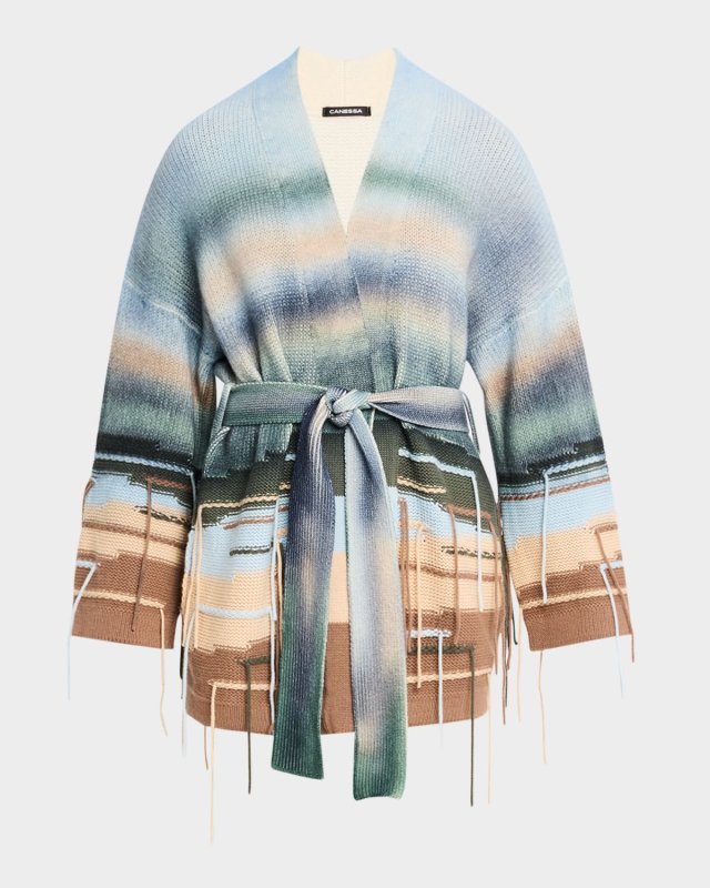 Magic Forest Airbrush Cashmere Cardigan