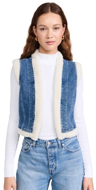 LE JEAN Celeste Sherpa Vest Desert