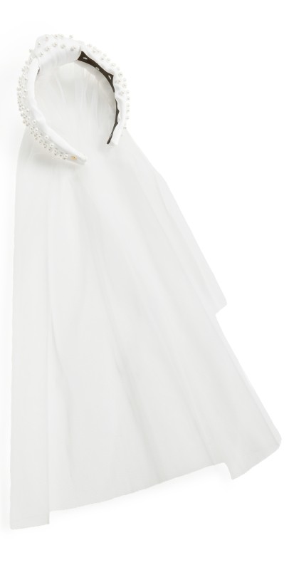 Lele Sadoughi Veil Headband Ivory
