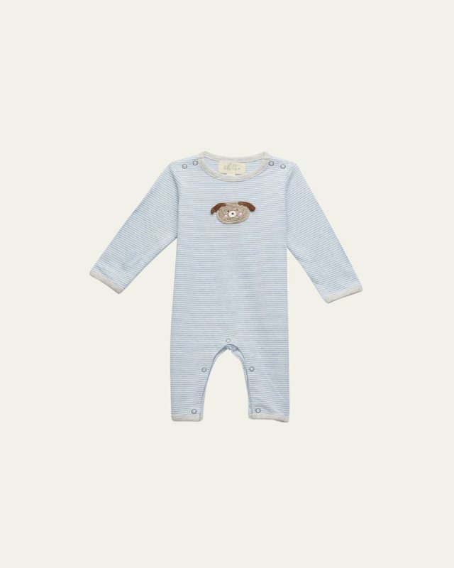 Kid's Peanut The Puppy Crocheted Playsuit, Size Newborn-12