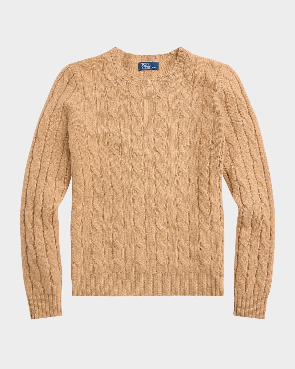 Julianna Cable-Knit Cashmere Sweat