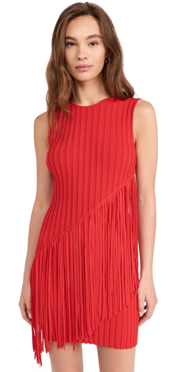 SIMONMILLER Spiral Mini Knit Dress Paprika