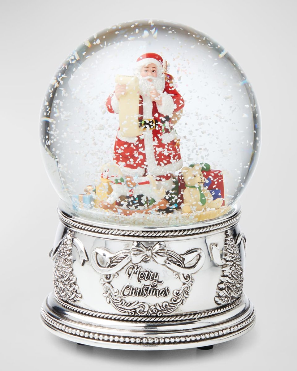 Winter Traditions Santa Musical Snow Globe