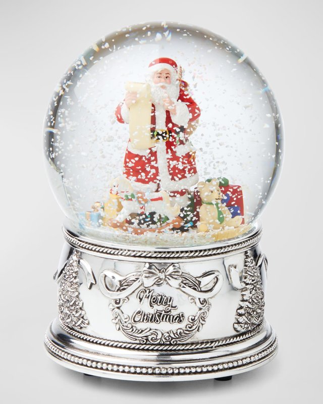 Winter Traditions Santa Musical Snow Globe