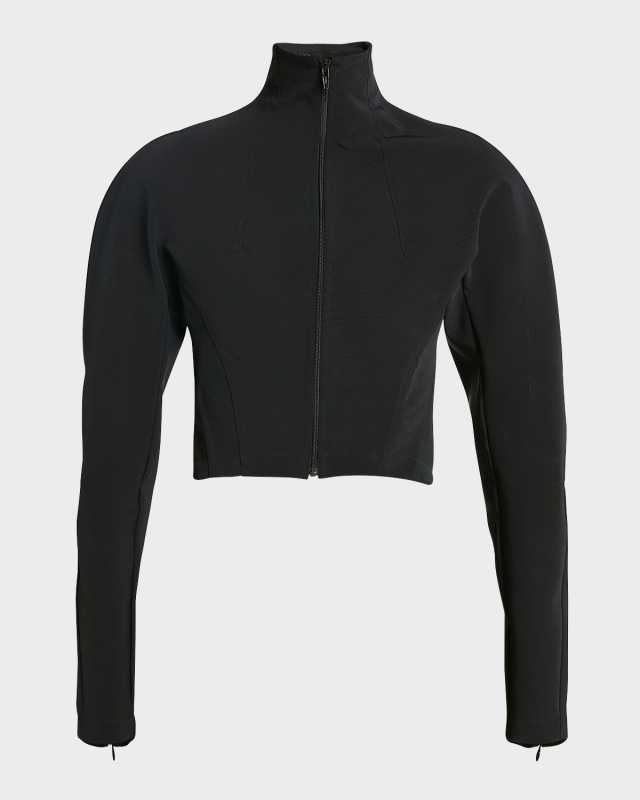 High Neck Zip-Up Jacket