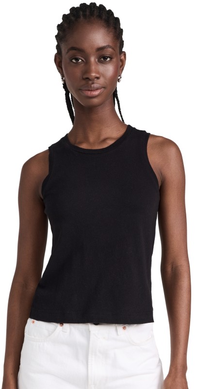 L'AGENCE Mikaela Tank Top Black