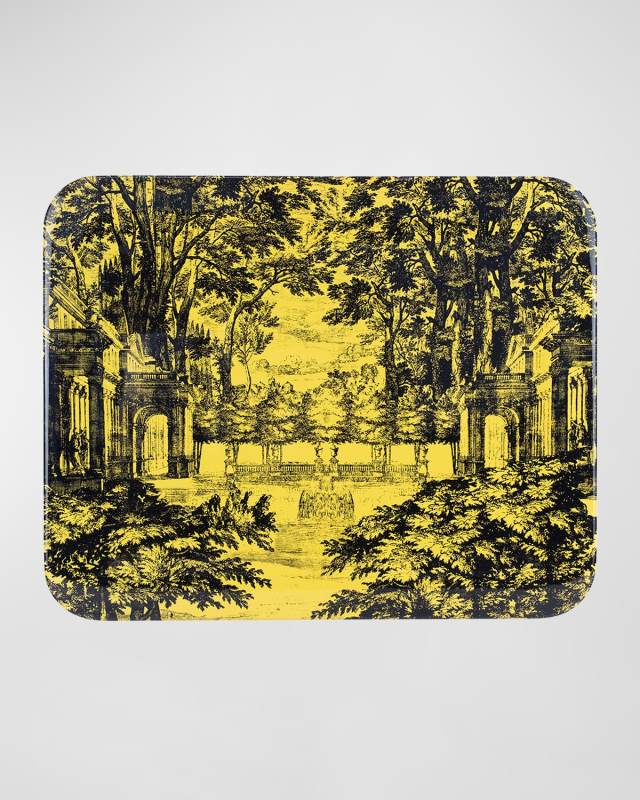 Tray 48X60cm - Giardino Settecentesco Black Yellow