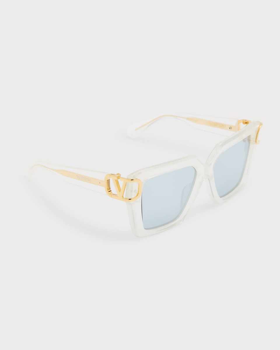 Uno Square Acetate & Titanium Sunglasses