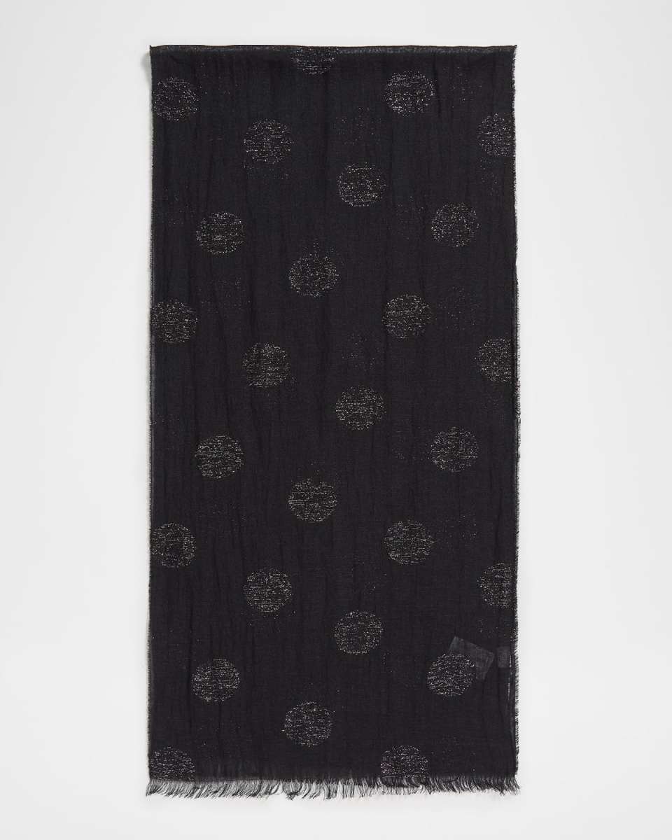 Linen Shimmer Fil Coupe Scarf