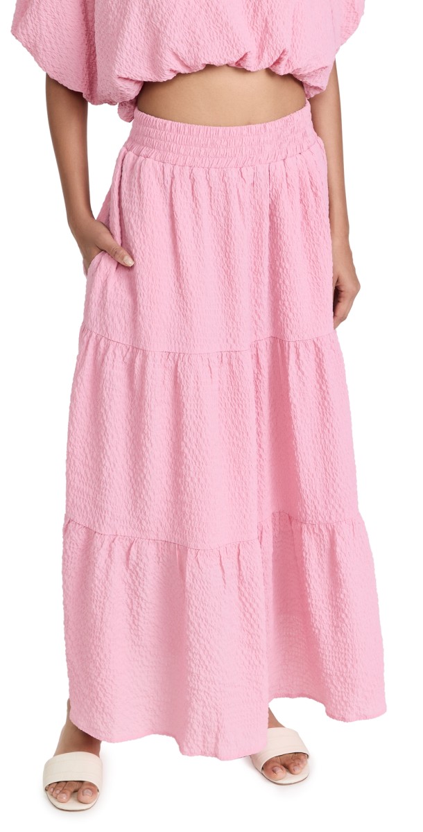 endless roseeersuckerkirt Pink