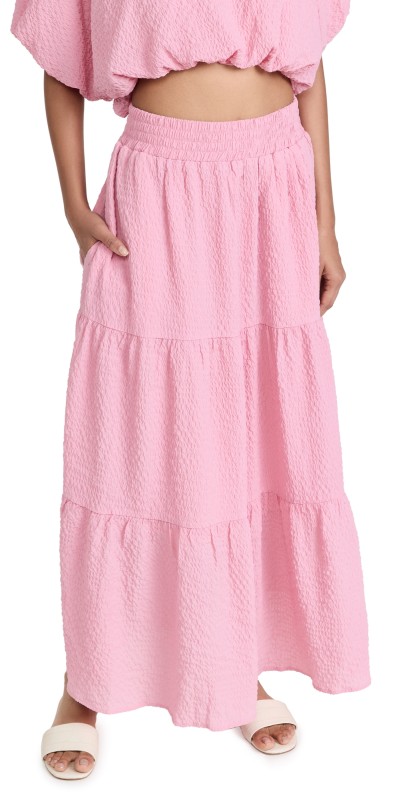 endless roseeersuckerkirt Pink