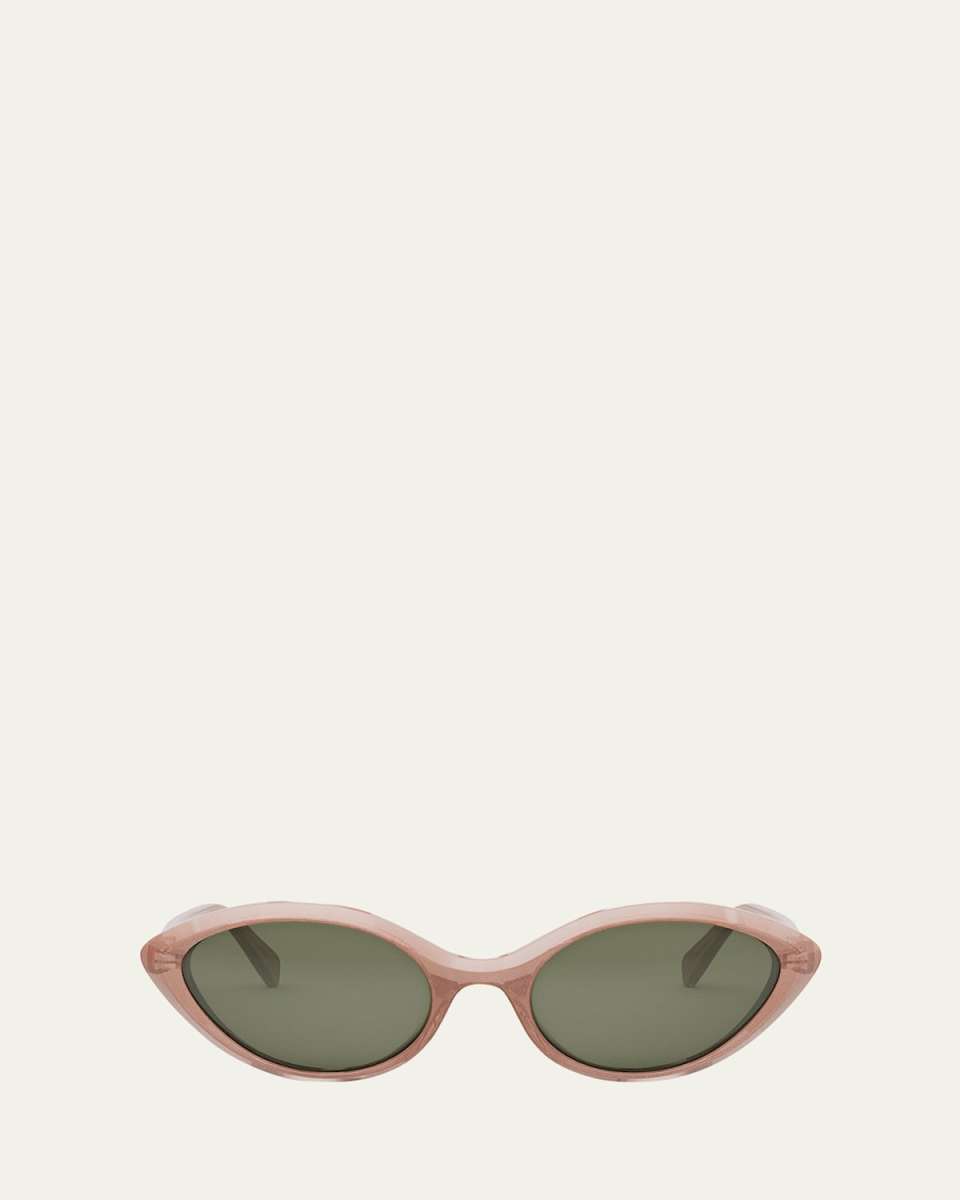 Triomphe Thin Acetate Cat-Eye Sunglasses