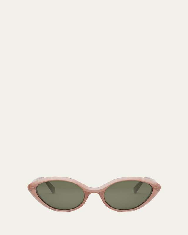 Triomphe Thin Acetate Cat-Eye Sunglasses