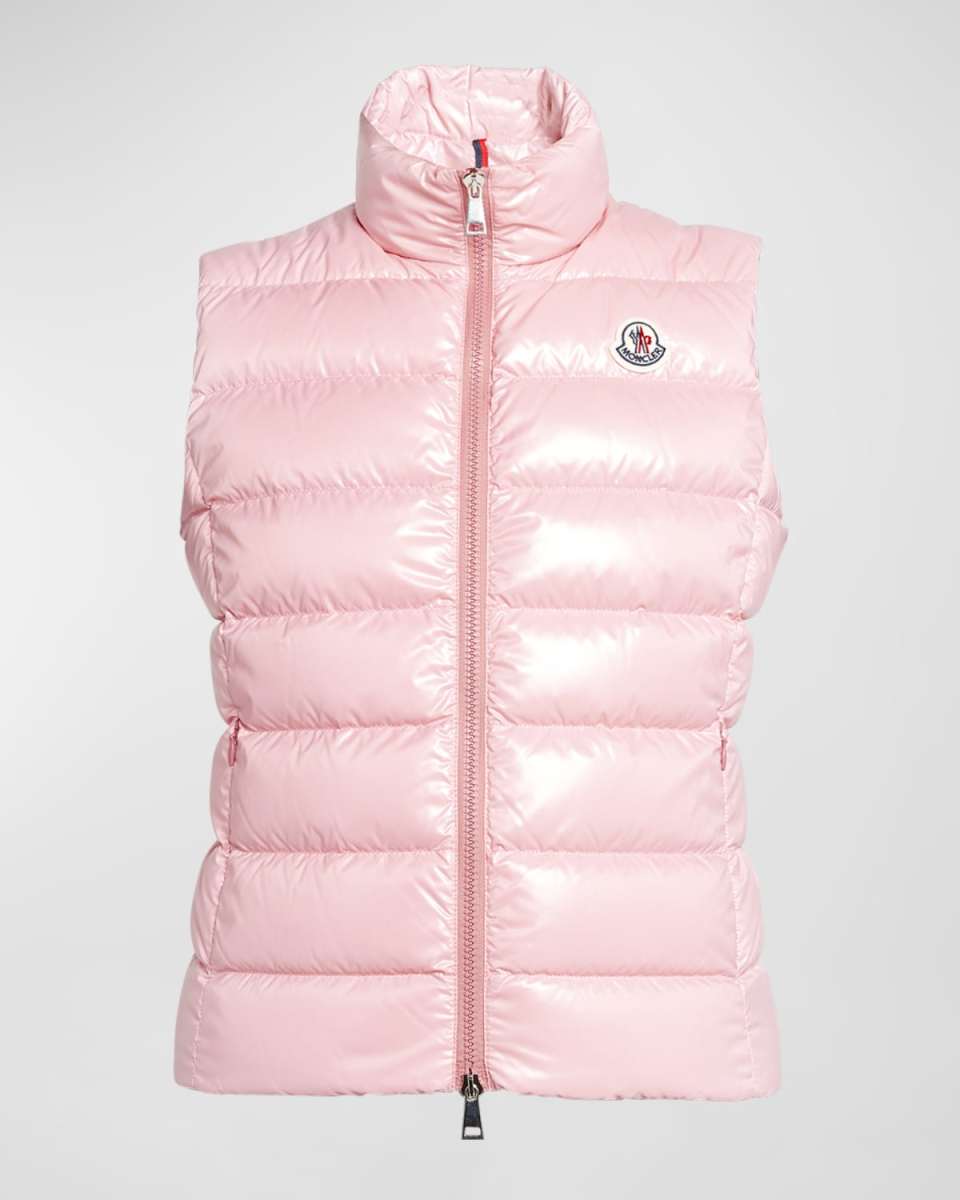 Ghany Shiny Quilted Puffer Vest