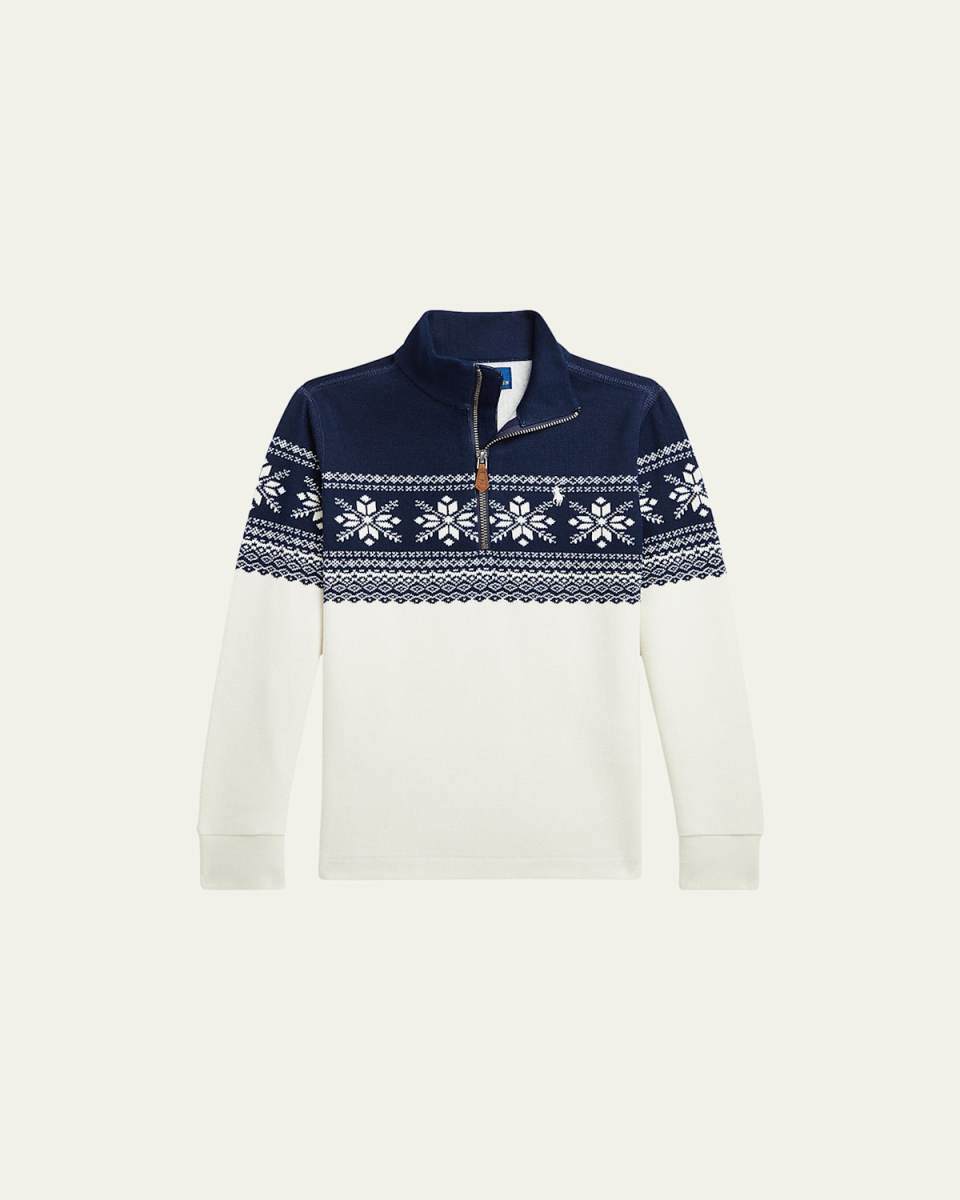 Boy's Estate Snowflake Sweater, Size 2-7