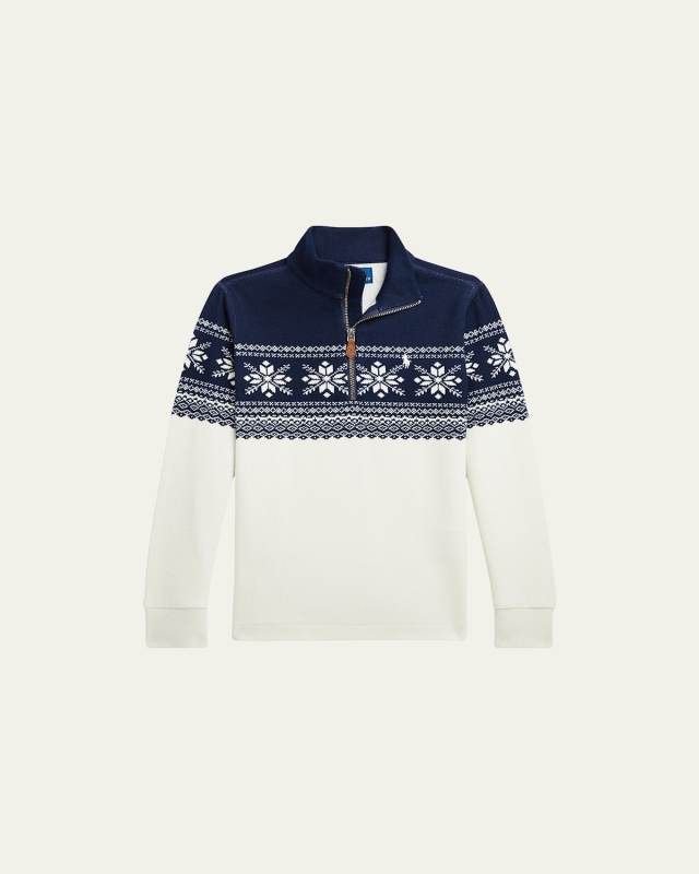 Boy's Estate Snowflake Sweater, Size 2-7