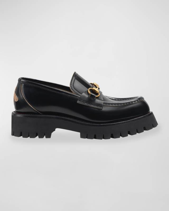 Harald Leather Lug-Sole Loafers