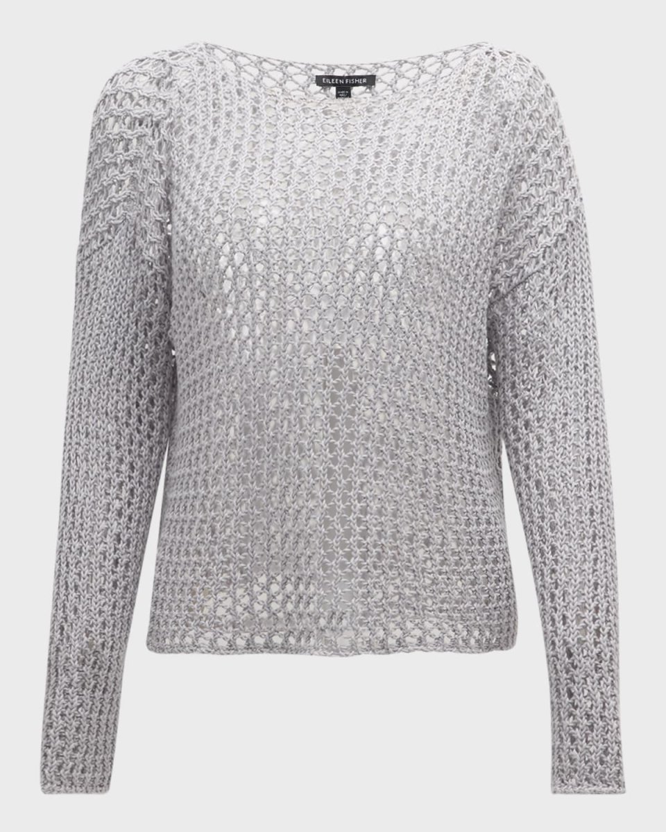 Bateau-Neck Organic Cotton Sweater