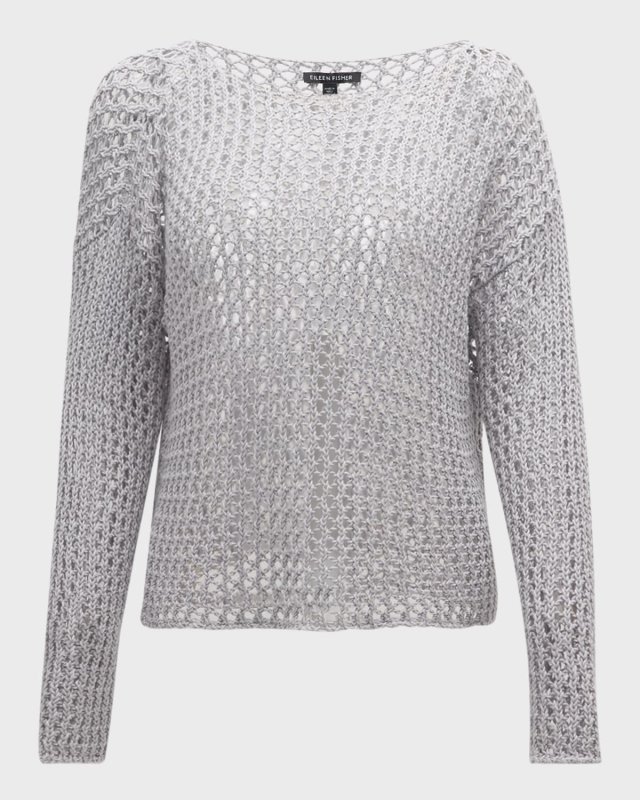 Bateau-Neck Organic Cotton Sweater