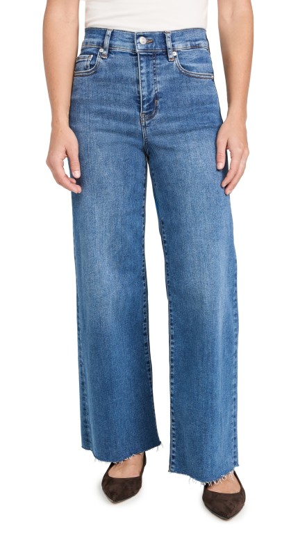FRAME Le Pixie Slim Palazzo Jeans Mermaid