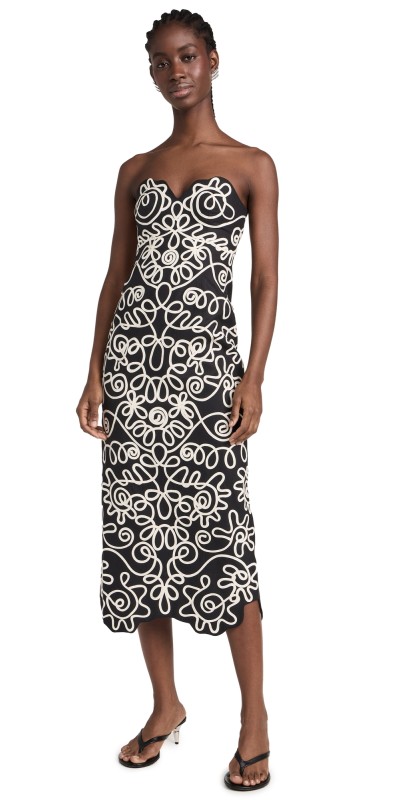 MARA HOFFMAN Stella Dress Blk Wht