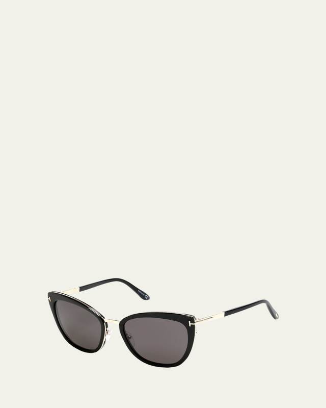 Simona Cat-Eye Metal & Acetate Sunglasses