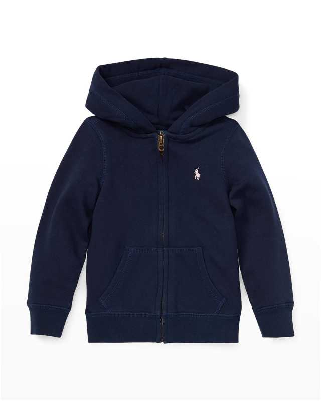 Girl's Drapey Terry Zip Hoodie, Size 2-6X